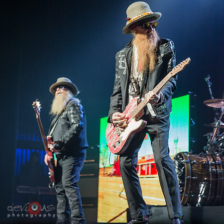 Dusty Hill and Billy Gibbons of ZZ Top