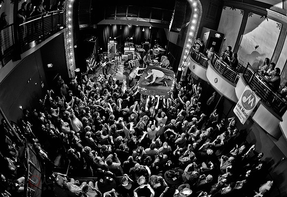 MUTEMATH and crowd surfing on a raft