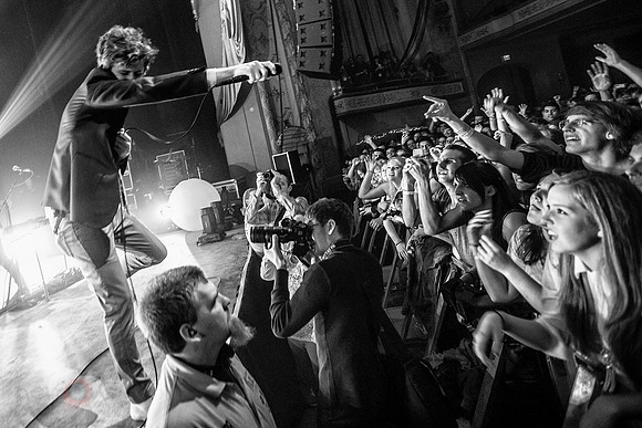 Michael Angelakos and Crowd