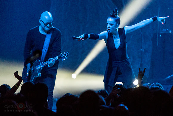 Steve Marker and Shirley Manson