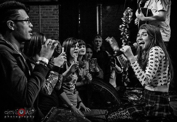 Mandy Lee and crowd