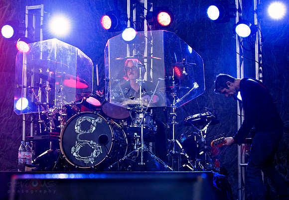 Butch Vig and touring bassist Eric Avery